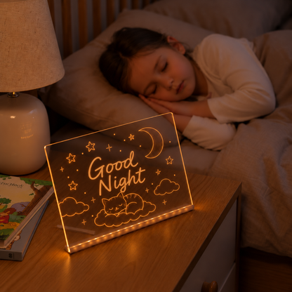 LED Drawing Board for Kids – Erasable Acrylic Art Board