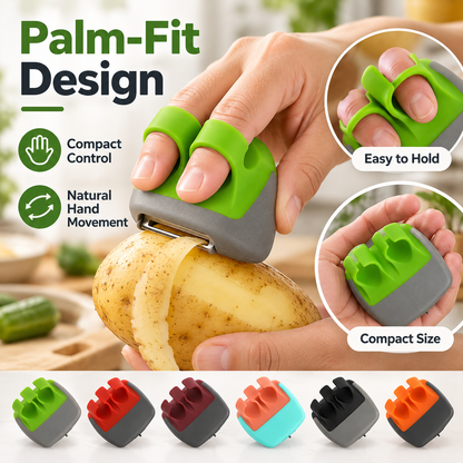 🎁 BUY 1, GET 1 FREE! | Palm-Fit Vegetable Peeler – Effortless Peeling & Comfortable Grip ✨