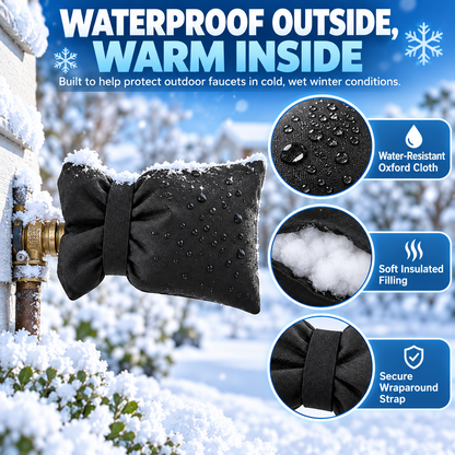 Outdoor Faucet Cover | Winter Freeze Protection Insulated Spigot Protector❄️