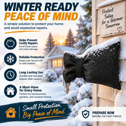 Outdoor Faucet Cover | Winter Freeze Protection Insulated Spigot Protector❄️