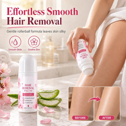 🔥 BUY 1 GET 1 FREE! 🎁 Smooth, Silky Skin Made Easy – Gentle Hair Removal Roll-On for All Skin Types! ✨
