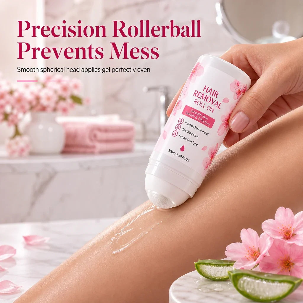🔥 BUY 1 GET 1 FREE! 🎁 Smooth, Silky Skin Made Easy – Gentle Hair Removal Roll-On for All Skin Types! ✨