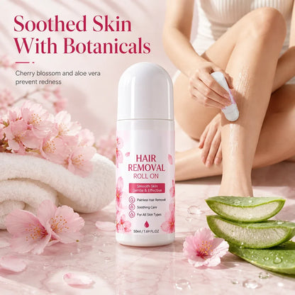 🔥 BUY 1 GET 1 FREE! 🎁 Smooth, Silky Skin Made Easy – Gentle Hair Removal Roll-On for All Skin Types! ✨